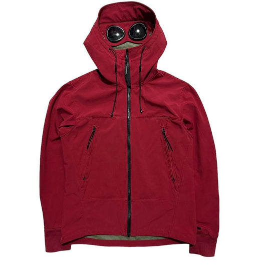 CP Company Red Soft Shell Goggle Jacket