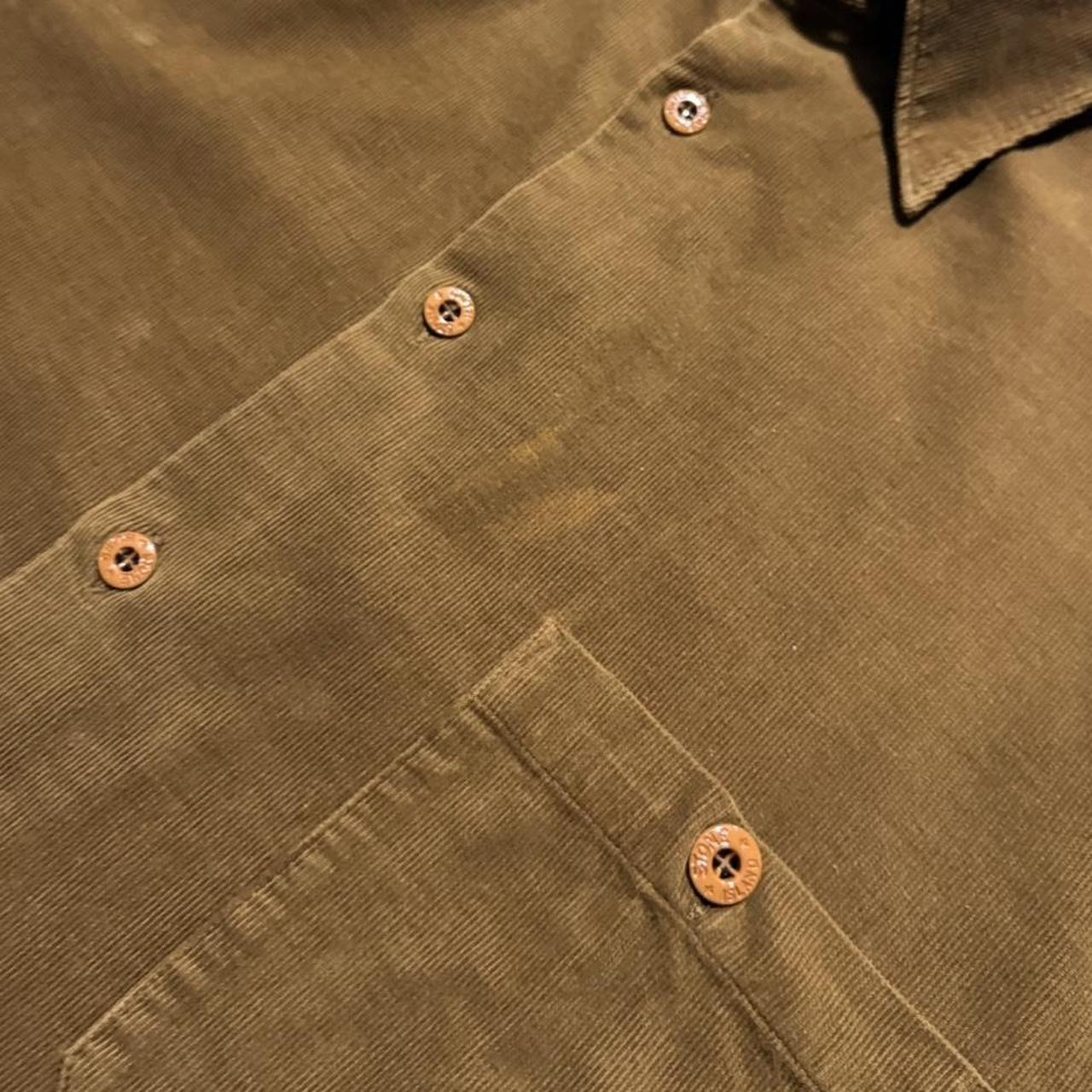 Stone Island Thin Corduroy Stencil Overshirt