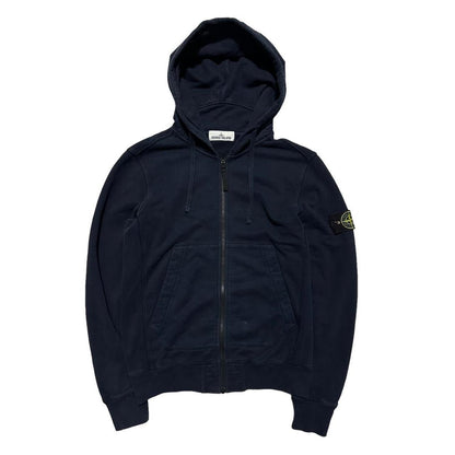 Stone Island Navy Full Zip Hoodie