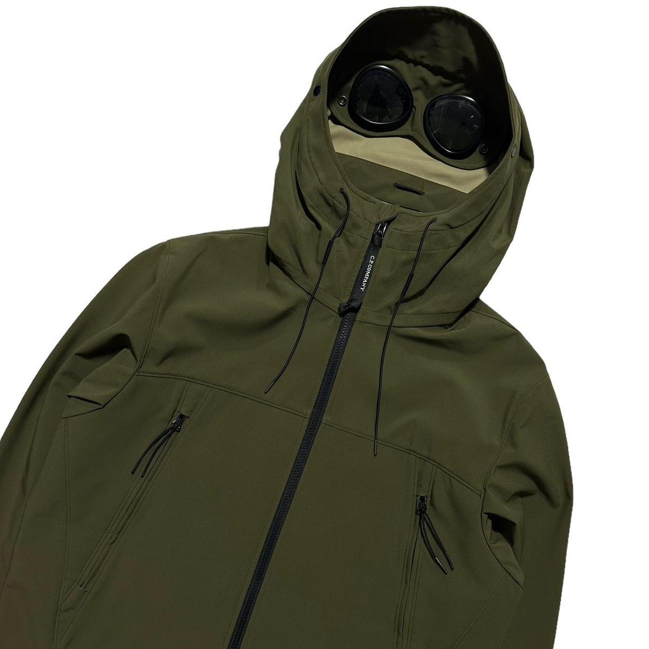 CP Company Green Soft Shell Goggle Jacket - Known Source