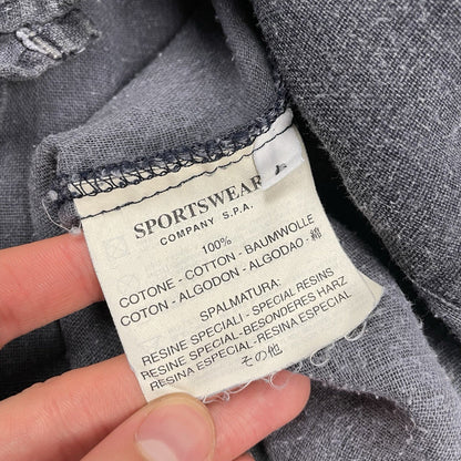 Vintage Stone Island Resin Spalmatura Overshirt, Size Large | O/S, Blue