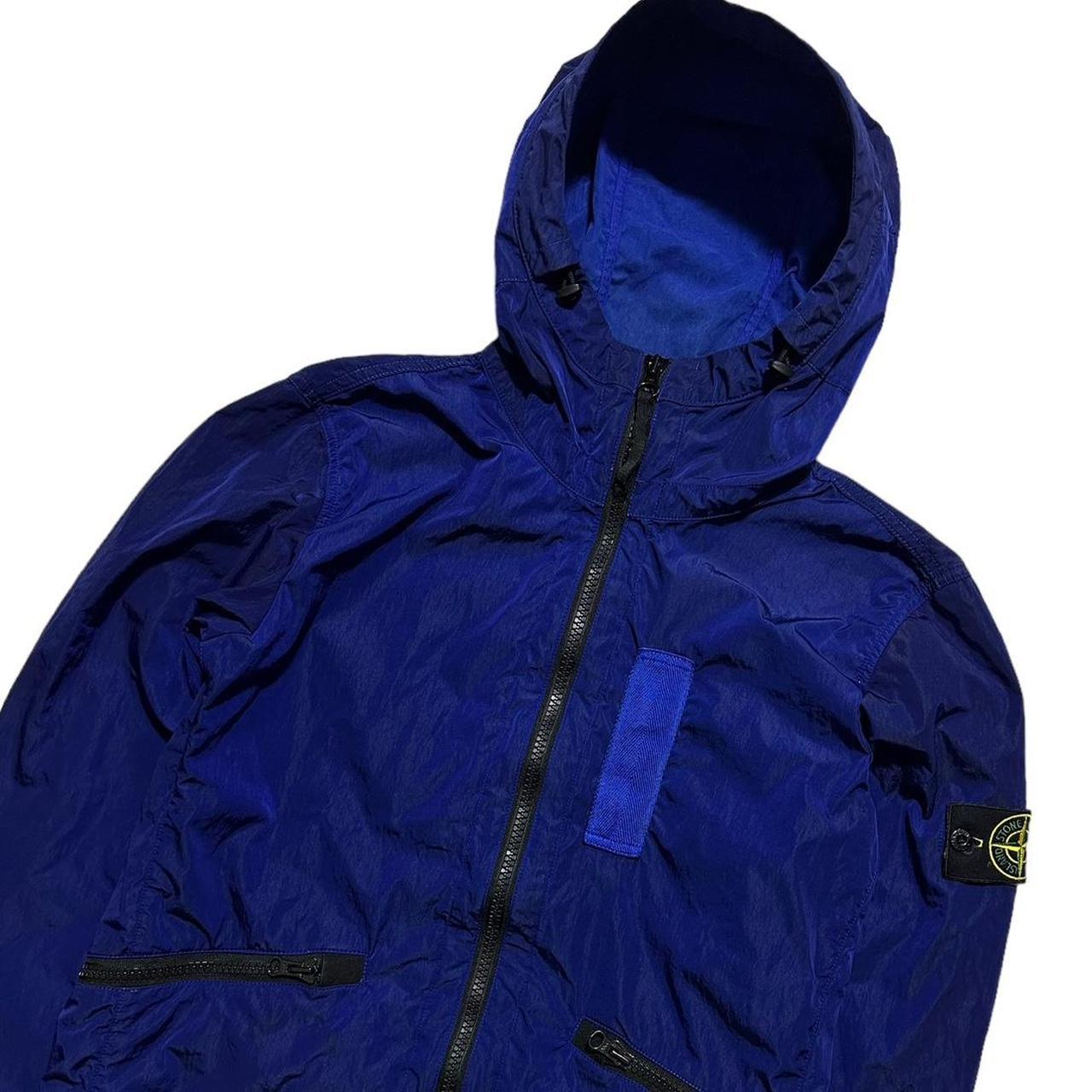 Stone Island Blue Nylon Metal Flock Jacket - Known Source