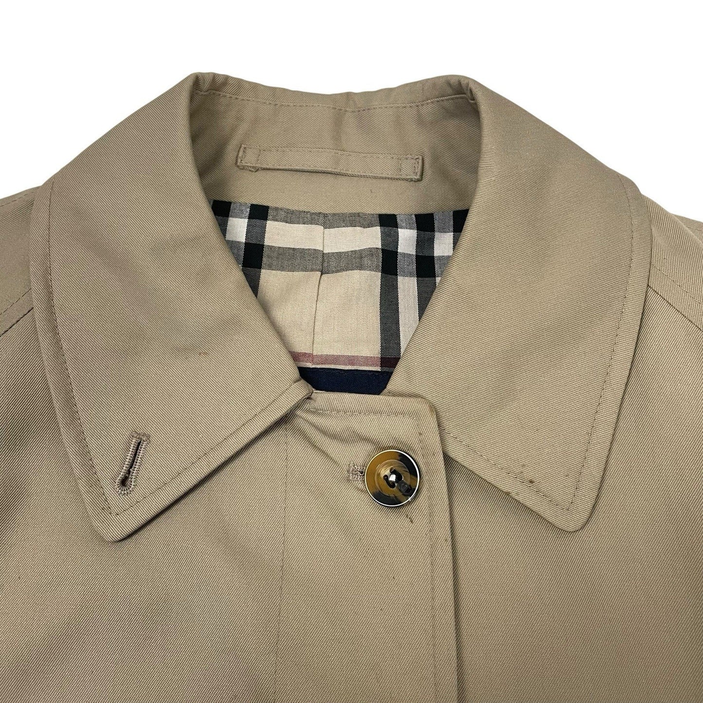 Burberry Nova Check Trench Coat, Size 12 Reg | O/S, Beige