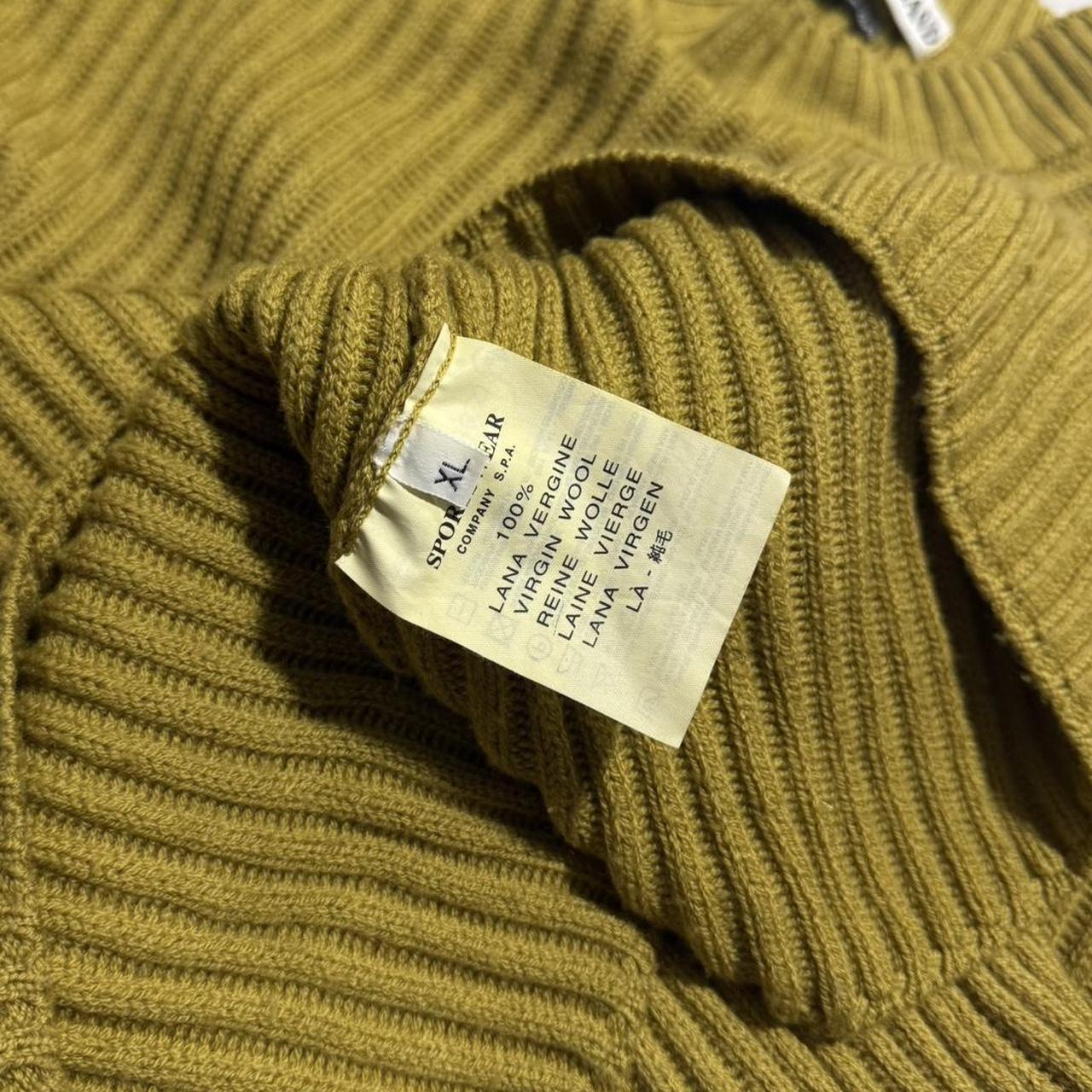 Stone Island 1997 Ribbed Jumper | XL, Mustard
