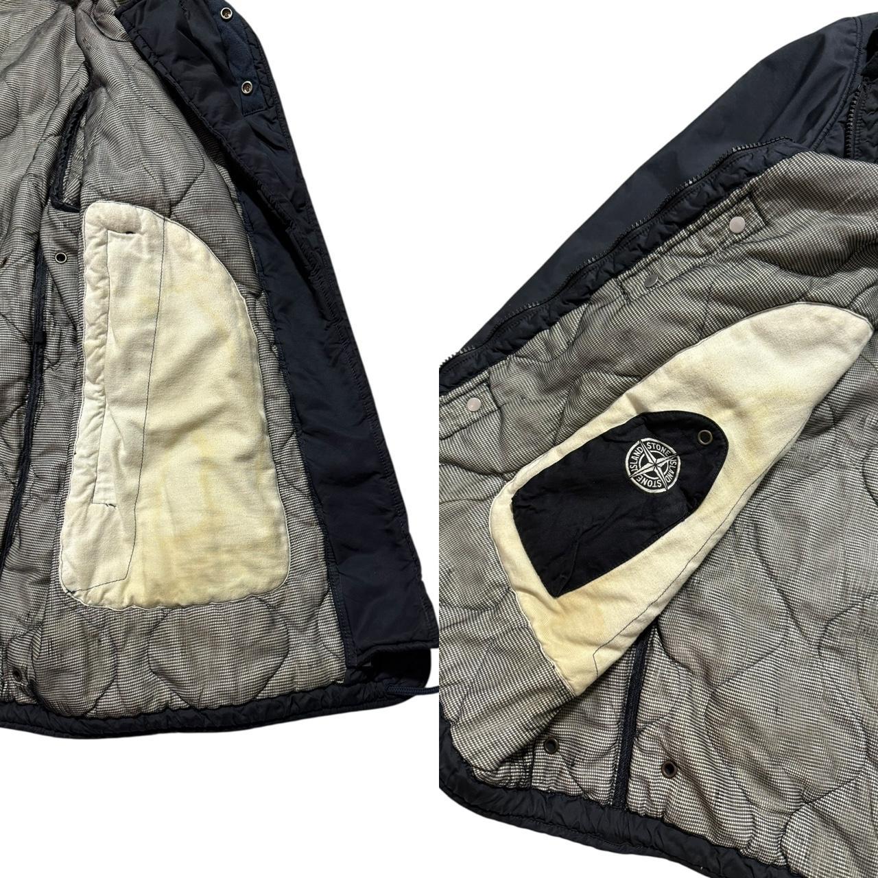Stone Island A/W 2003 Nylon Trench Jacket | XXL, Black