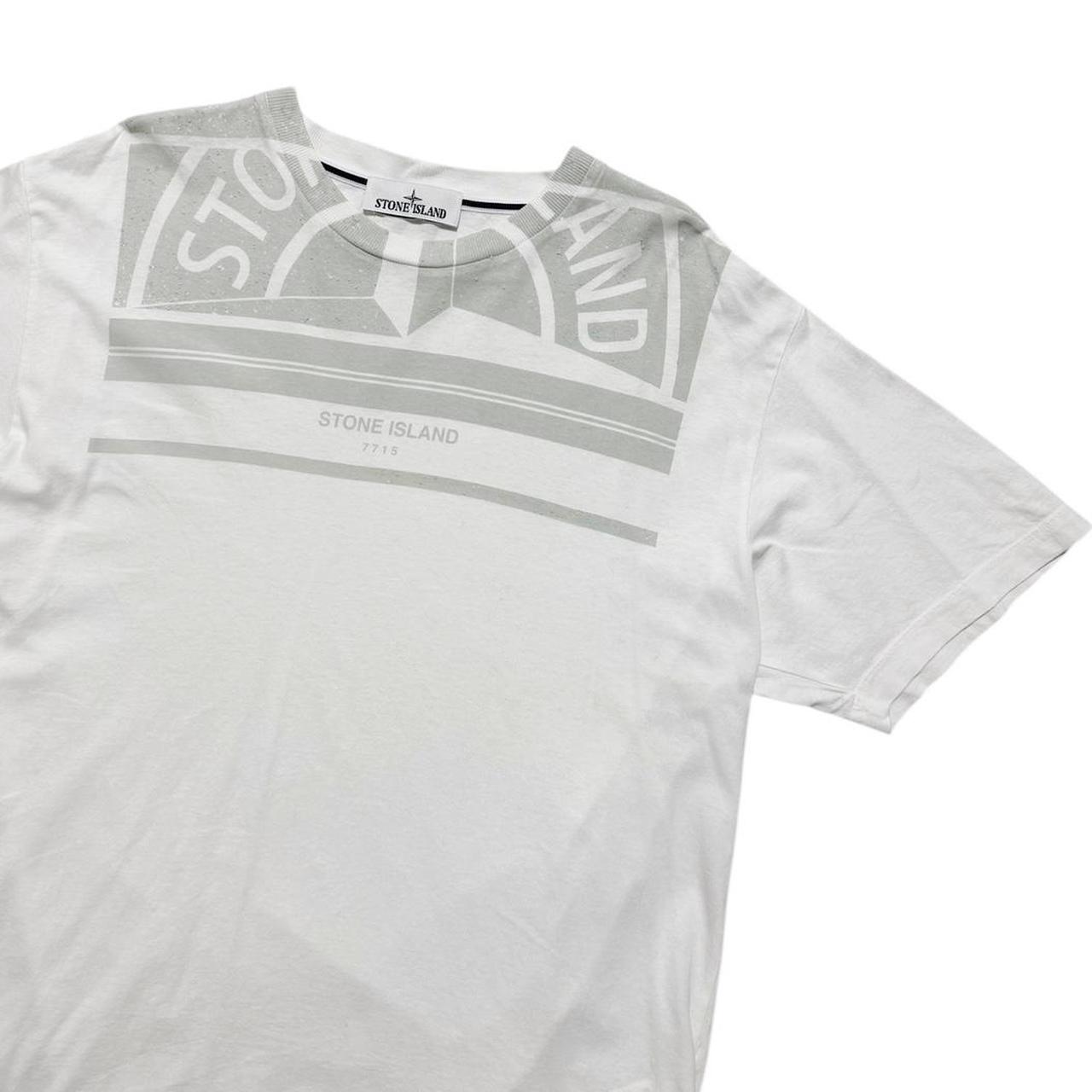 Stone Island Print T-Shirt | XXL, White