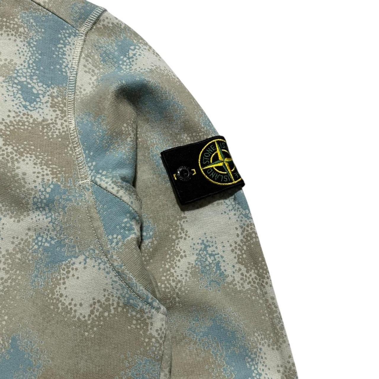 Stone Island Devore Camo Pullover Crewneck | Large, Camo
