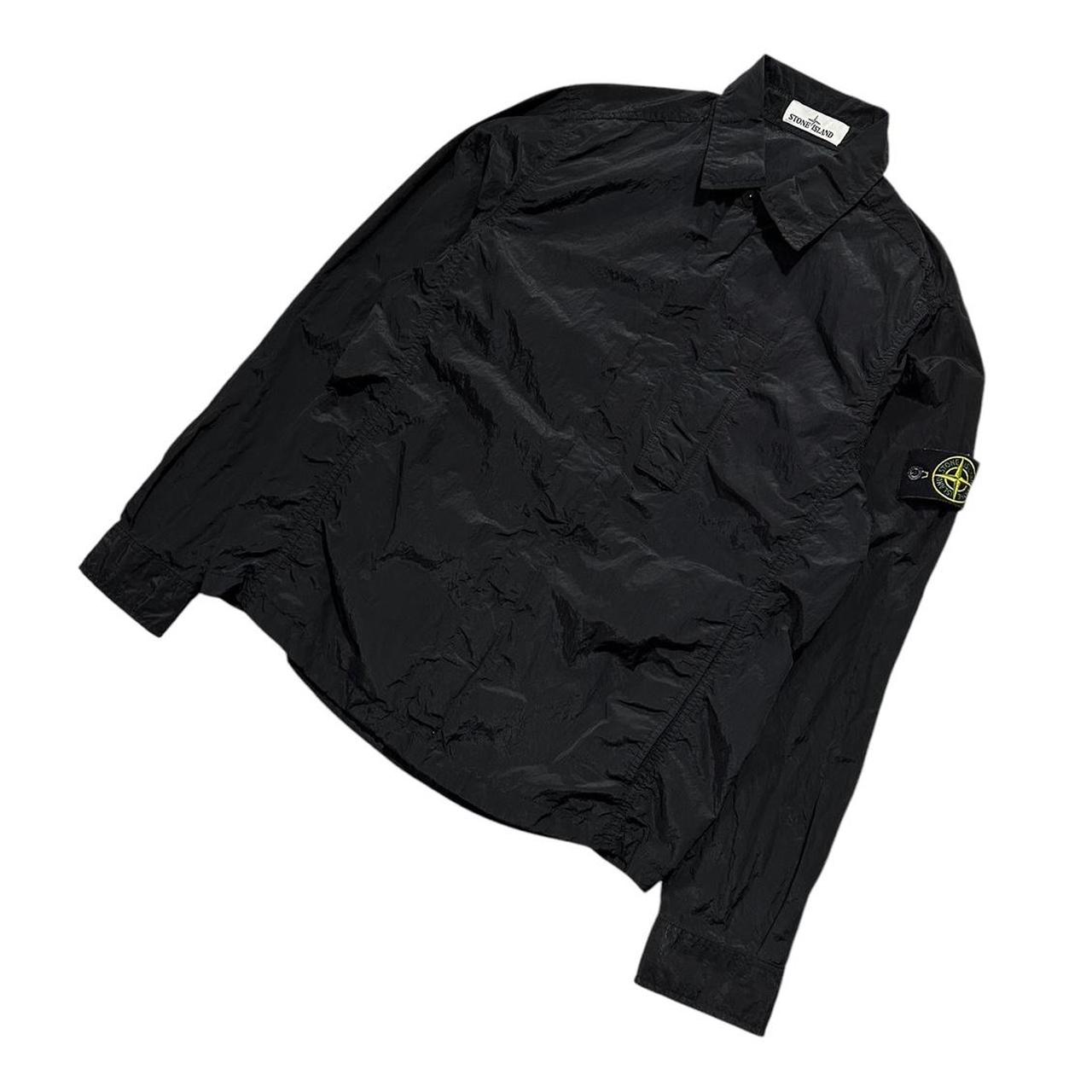 Stone Island Black Nylon Metal Overshirt