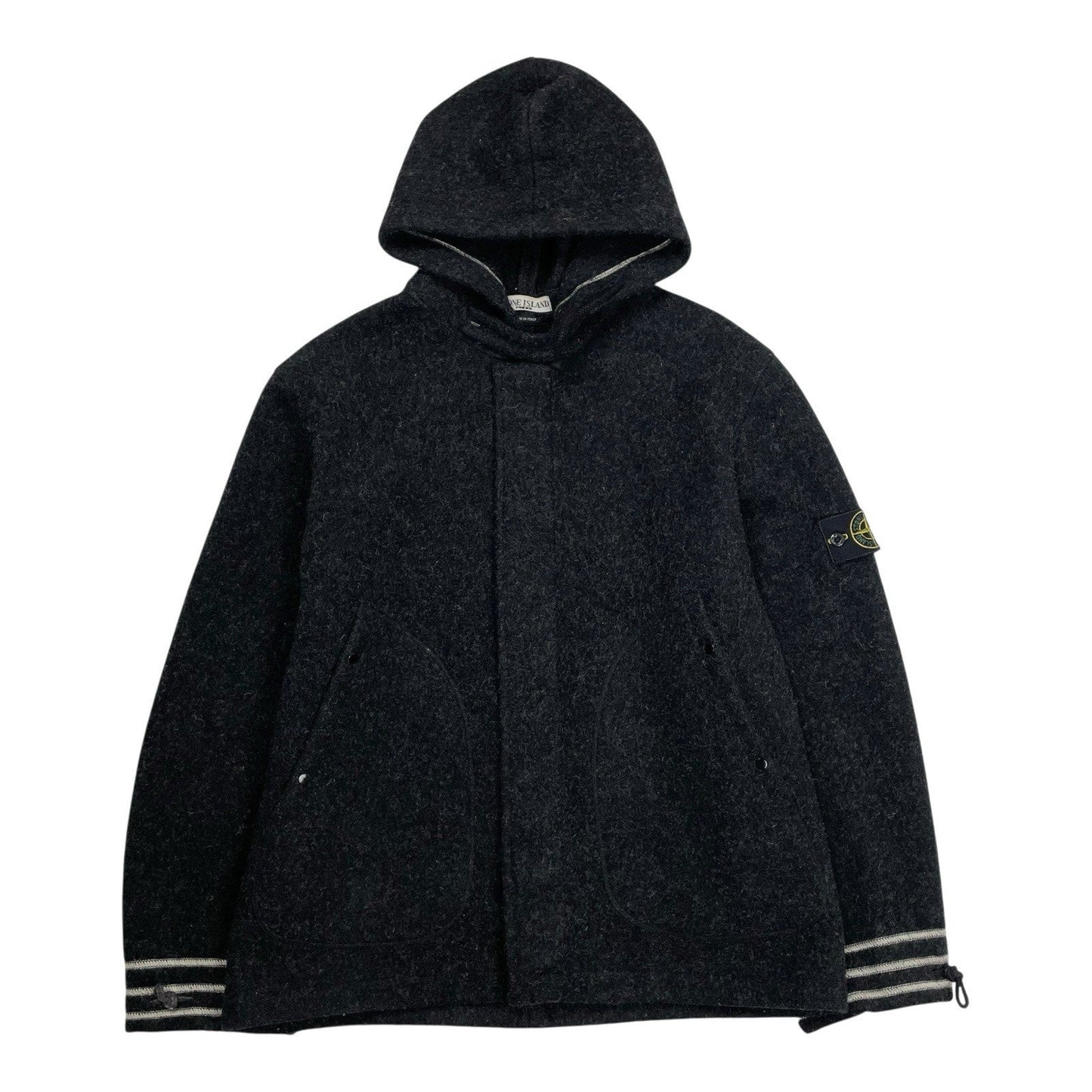 Vintage Stone Island Wool Jacket, Size Large | O/S, Grey