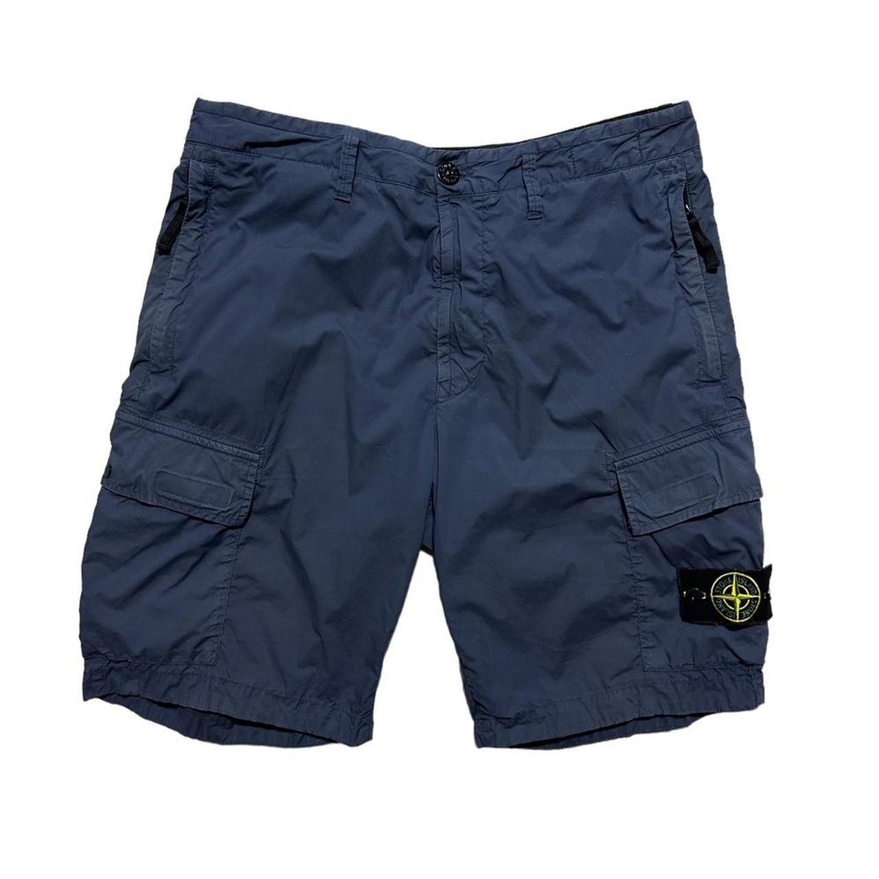 Stone Island Blue Combat Cargo Shorts - Known Source