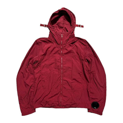 CP Company Red Nylon Watchviewer Jacket