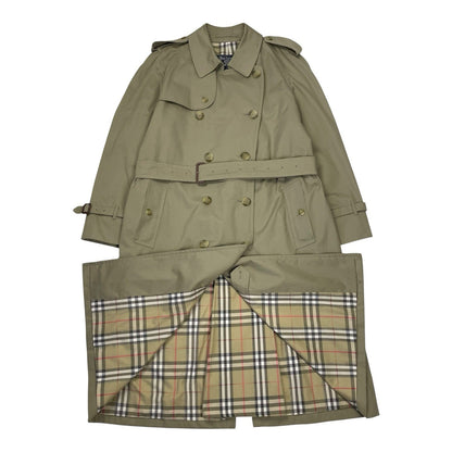 Vintage Burberrys Nova Check Trench Coat, Size 50 Long | O/S, Beige
