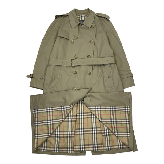 Vintage Burberrys Nova Check Trench Coat, Size 50 Long | O/S, Beige