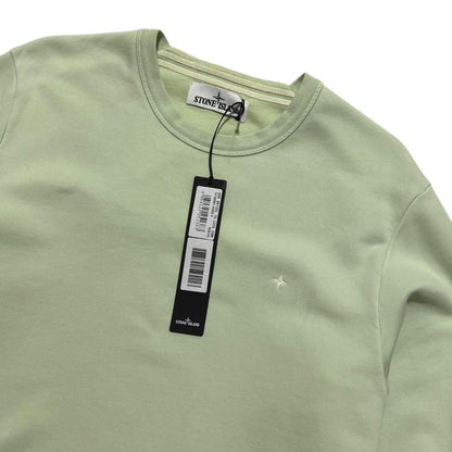 Stone Island Lime Pullover Crewneck
