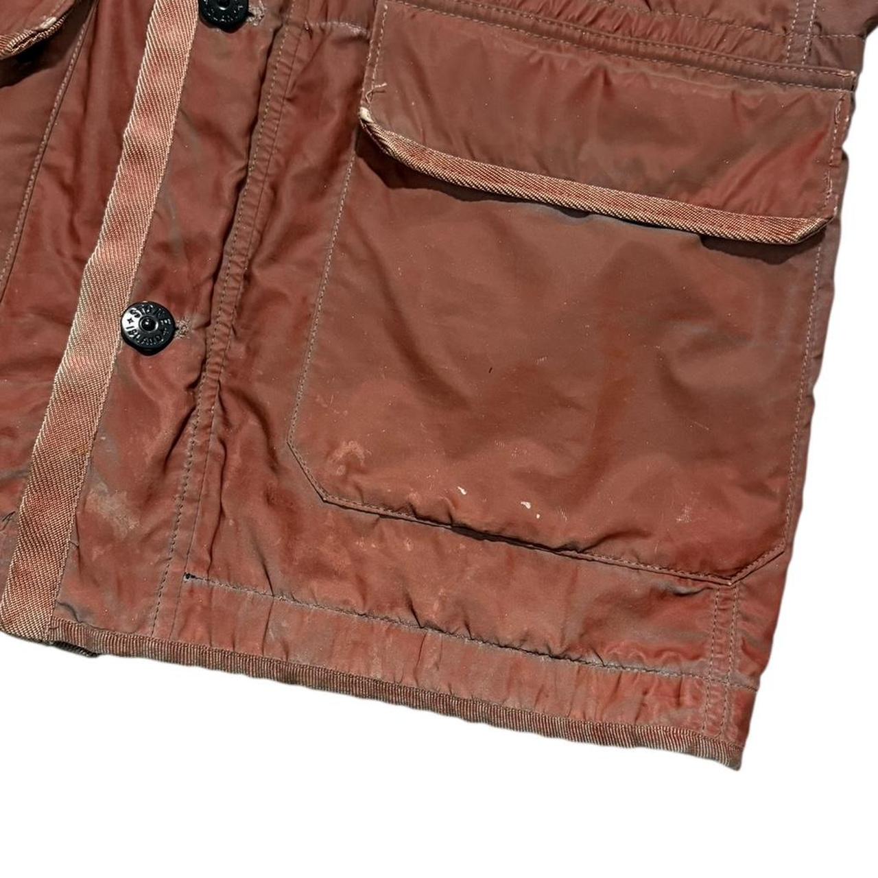 Stone Island Liquid Reflective Jacket | Large, Rust