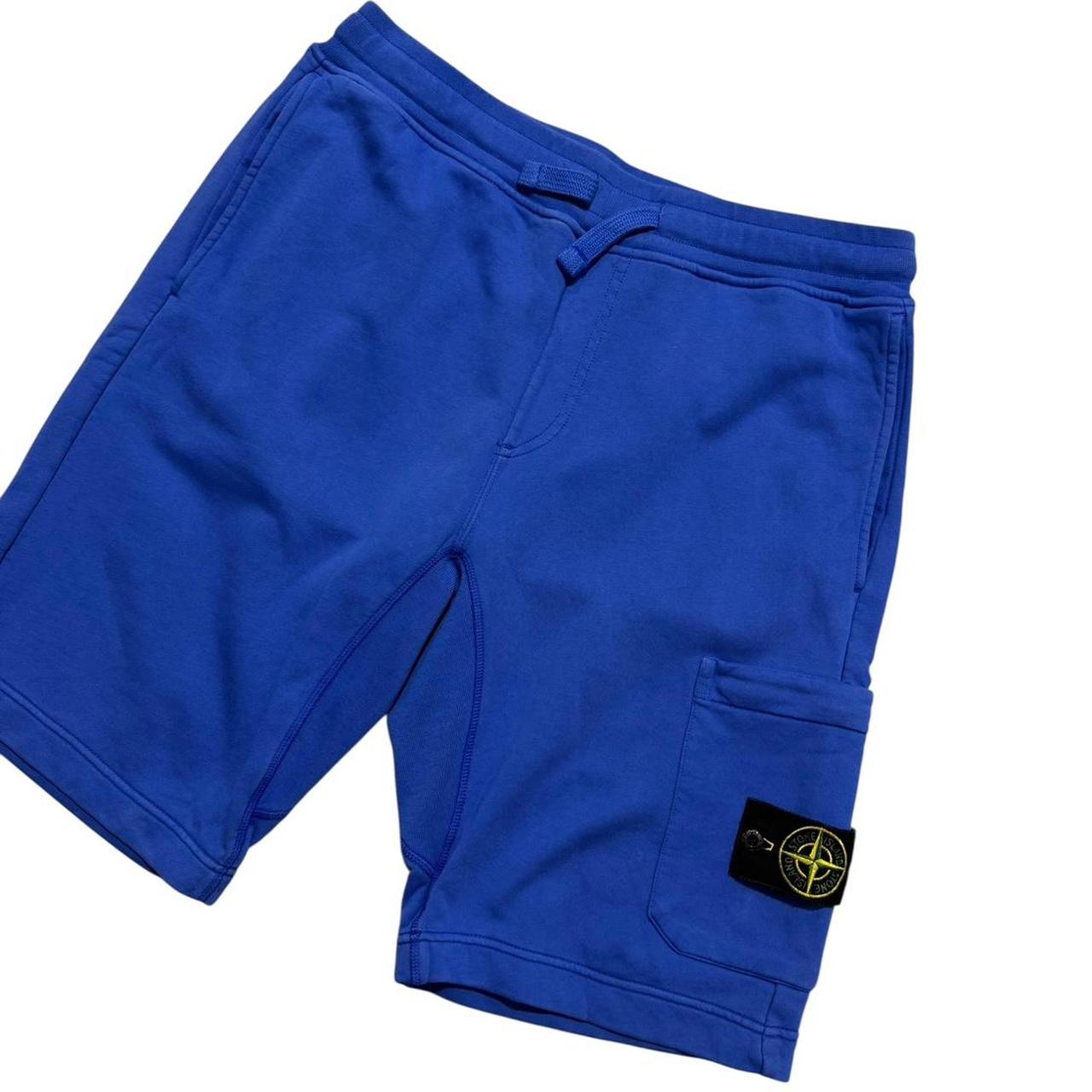 Stone Island Cotton Shorts | Medium, Blue