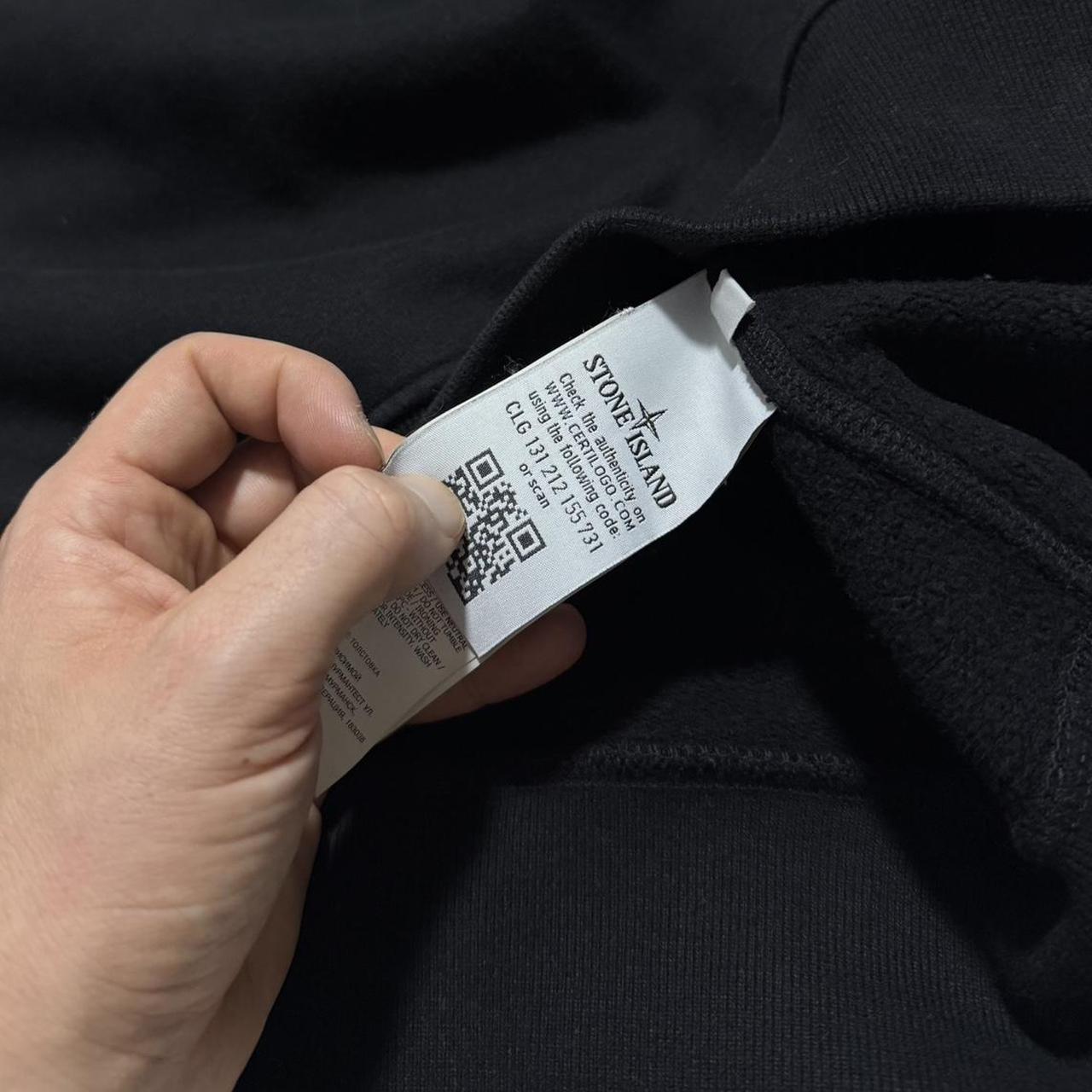 Stone Island Blur Compass Logo Pullover Hoodie