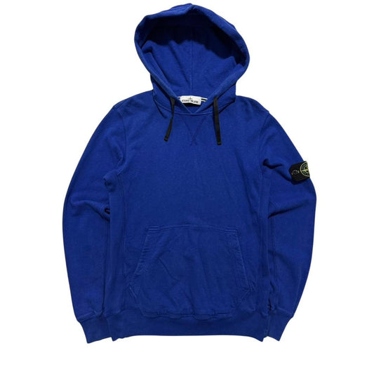 Stone Island Blue Pullover Hoodie