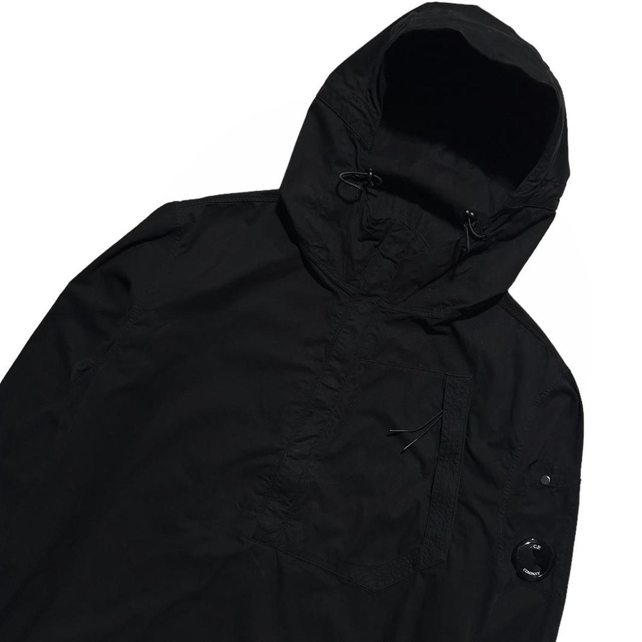 CP Company Black Canvas Zip Down Jacket - Known Source