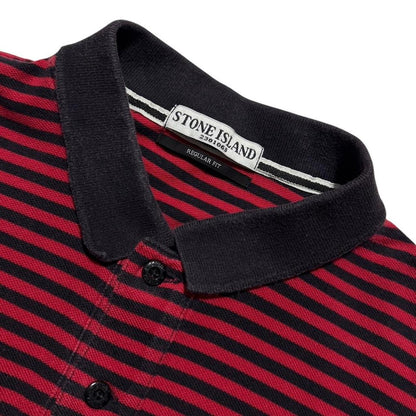 Stone Island Striped Polo Top