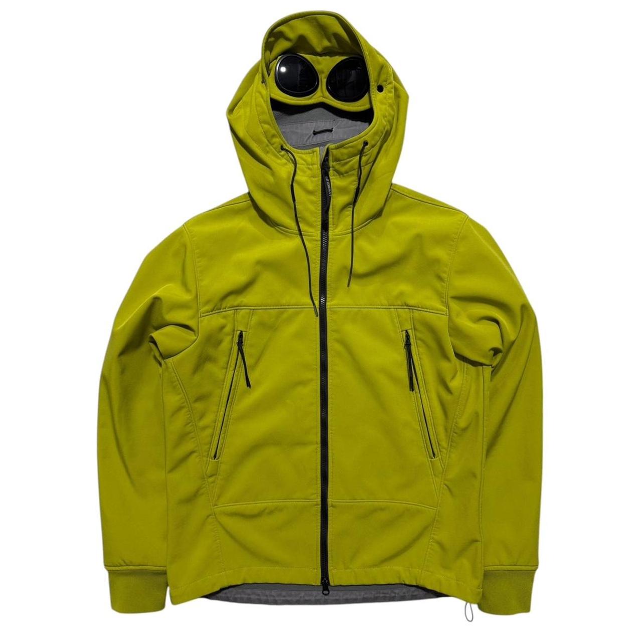 CP Company Lime Soft Shell Goggle Jacket