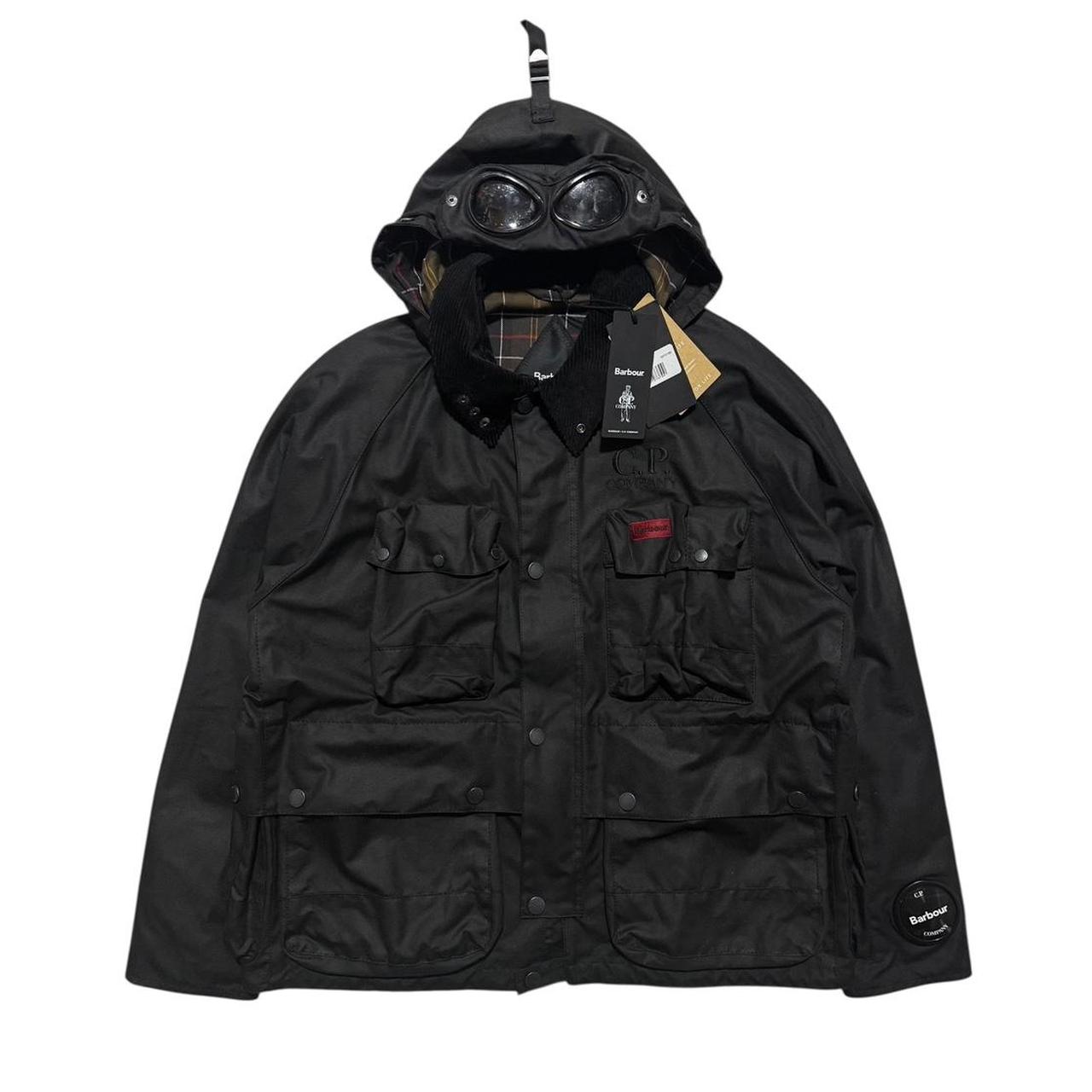 CP Company Barbour Wax Jacket | Large, Black