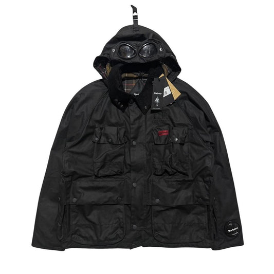 CP Company Barbour Wax Jacket | Large, Black