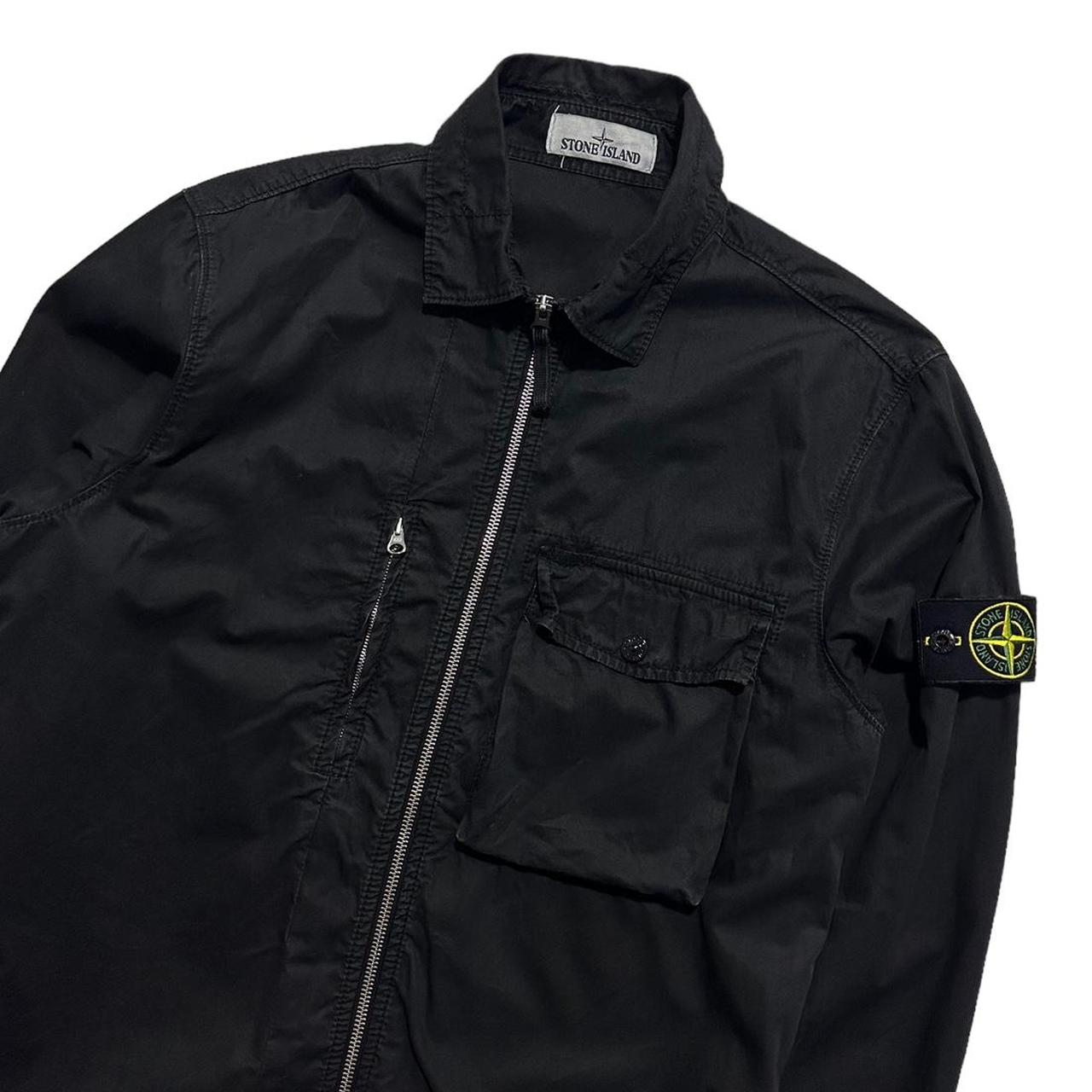 Stone Island black Canvas Overshirt