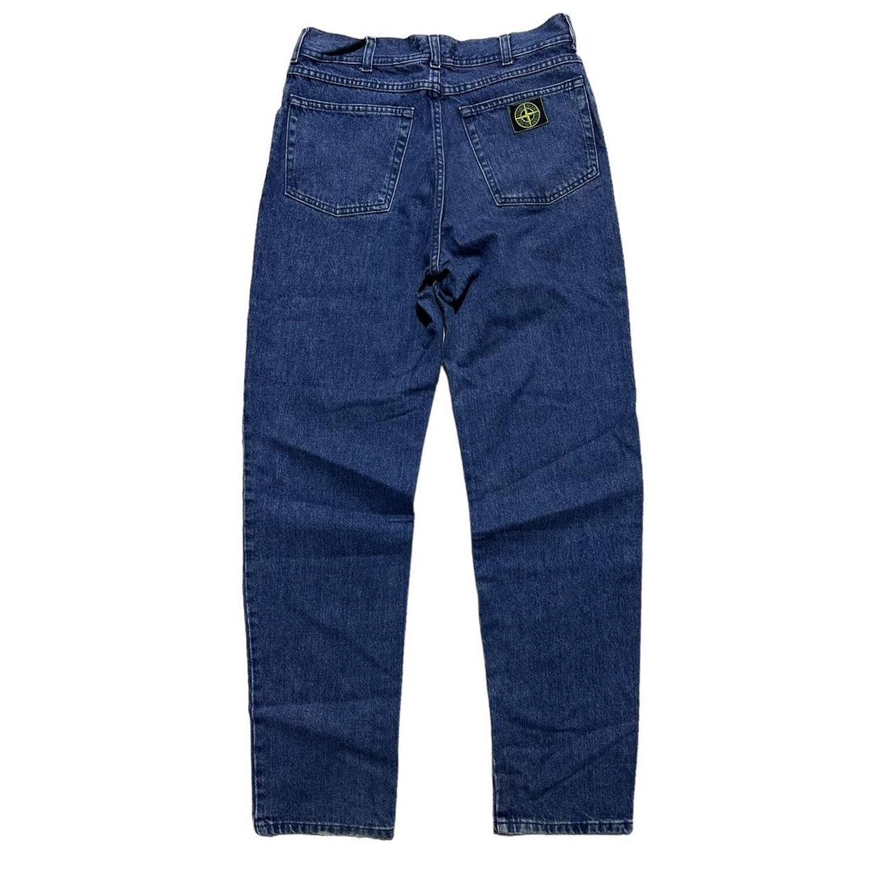 Stone Island Green Edge Patch Denim Jeans - Known Source