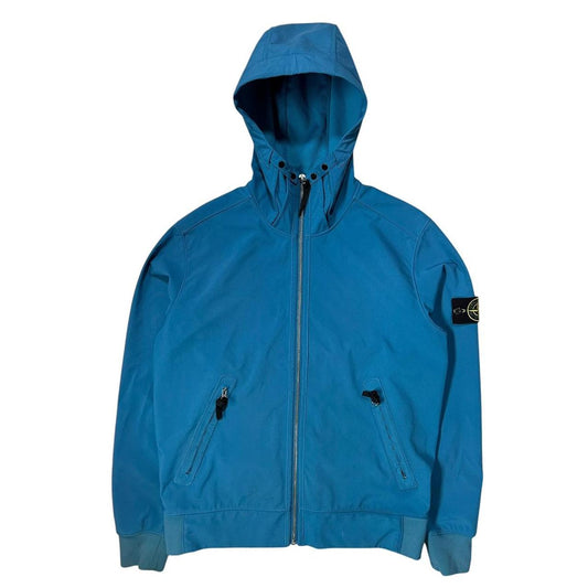 Stone Island Blue Soft Shell Jacket