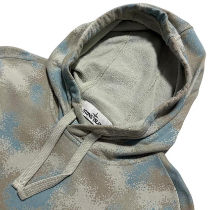 Stone Island Devore Camo Pullover Hoodie | Medium, Camo