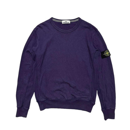 Stone Island Purple Crewneck