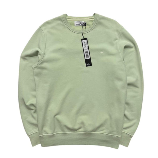 Stone Island Lime Pullover Crewneck