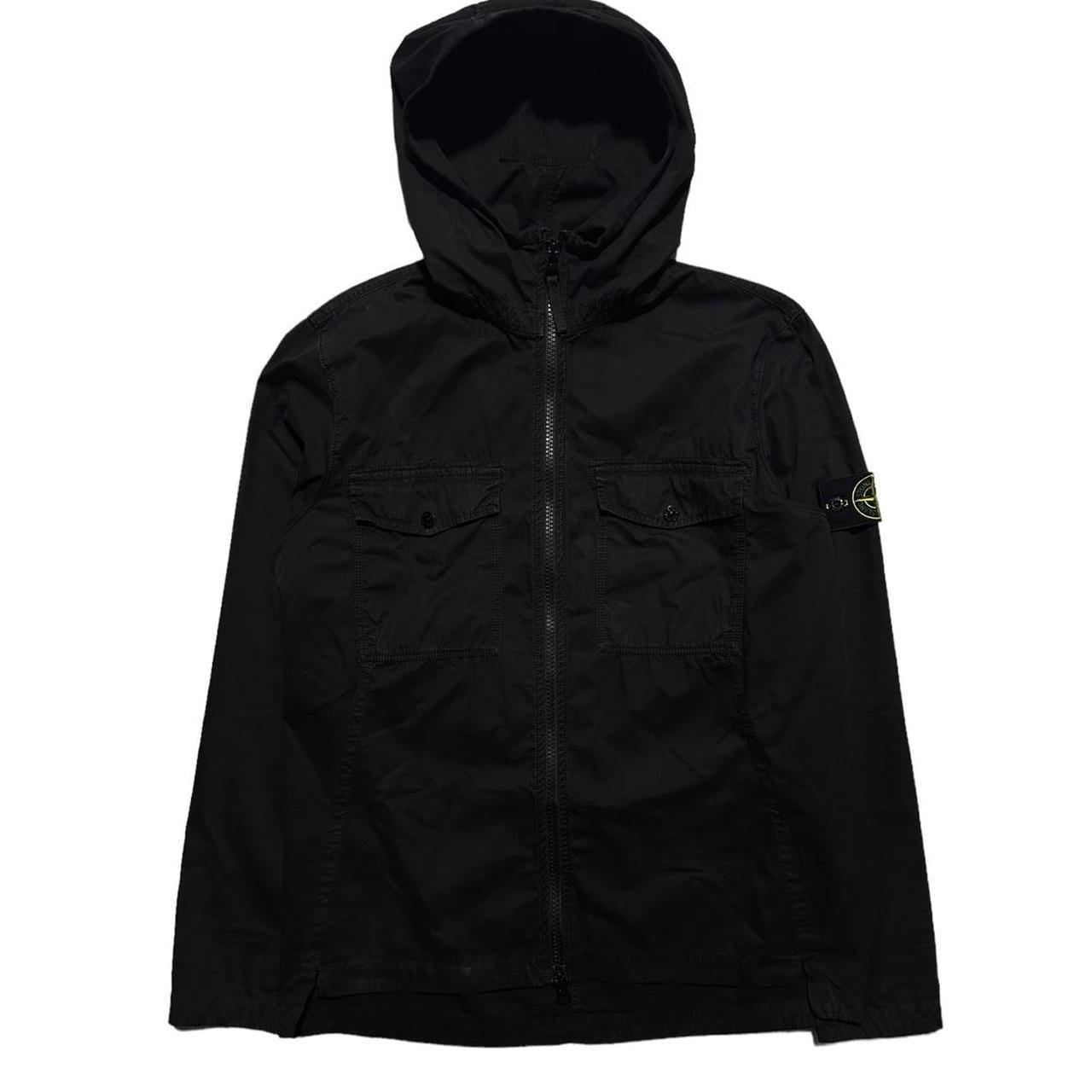 Stone Island Black Double Pocket Canvas Jacket - Known Source