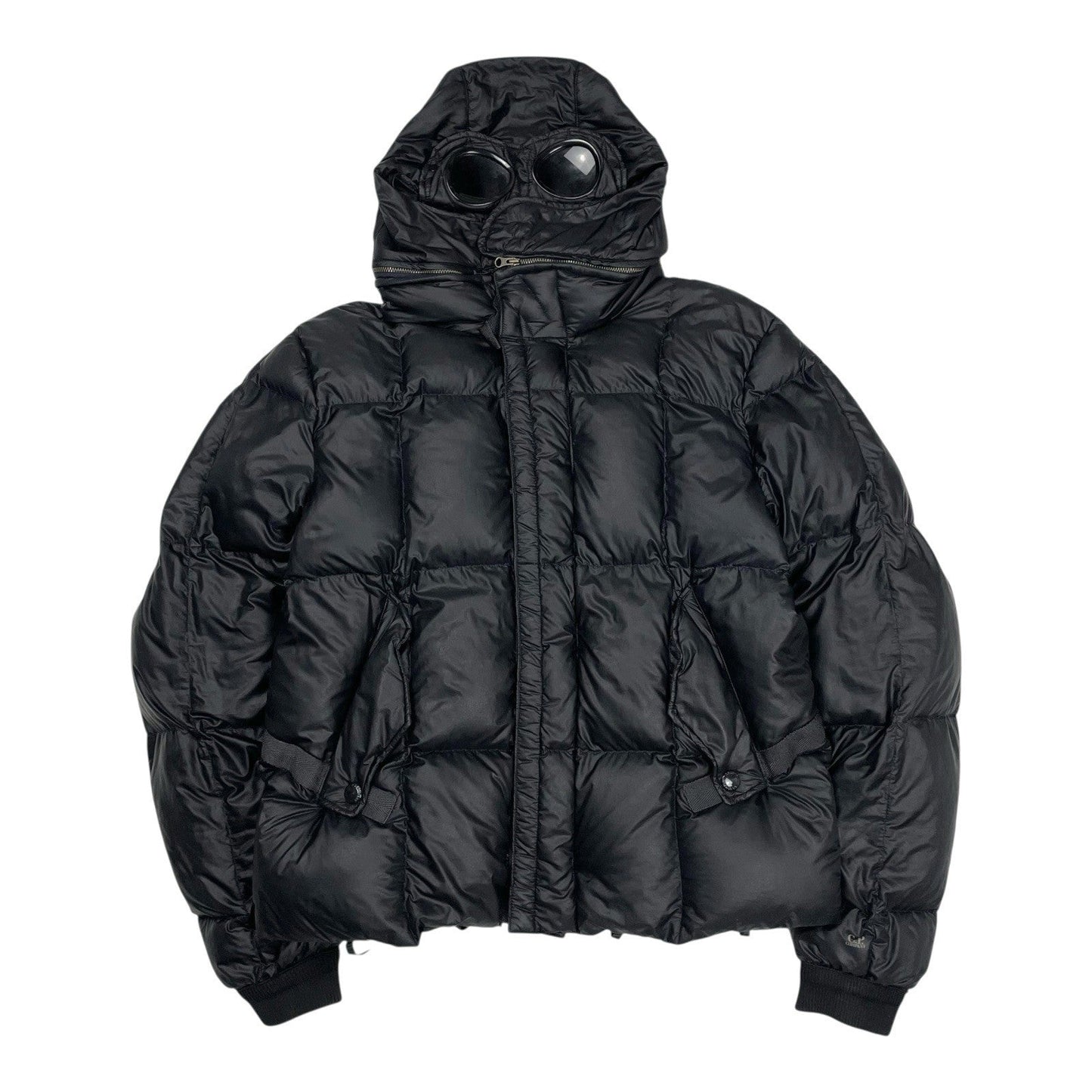 CP Company Down Goggle Puffer Jacket, Size Medium | O/S, Black