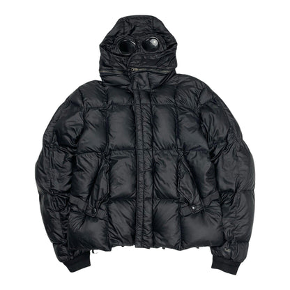 CP Company Down Goggle Puffer Jacket, Size Medium | O/S, Black