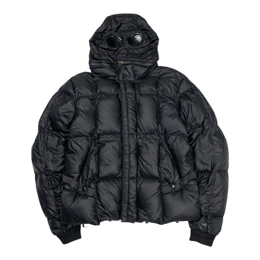 CP Company Down Goggle Puffer Jacket, Size Medium | O/S, Black