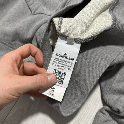 Stone Island Grey Full Zip Hoodie