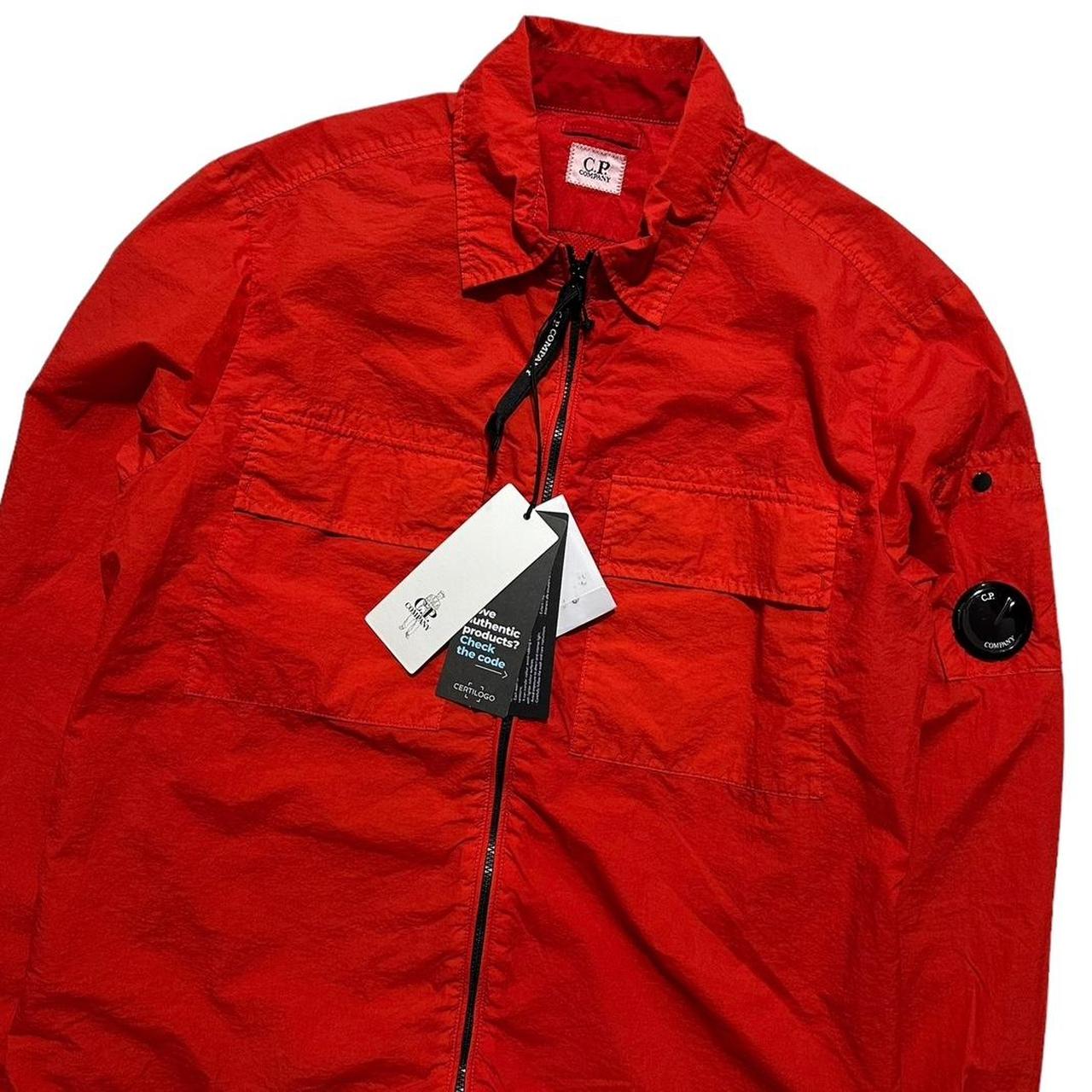 CP Company Red Nylon Chrome Overshirt
