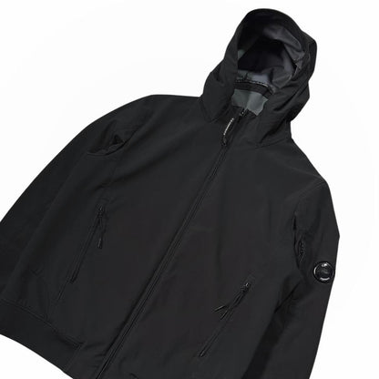 CP Company Black Soft Shell Goggle Jacket