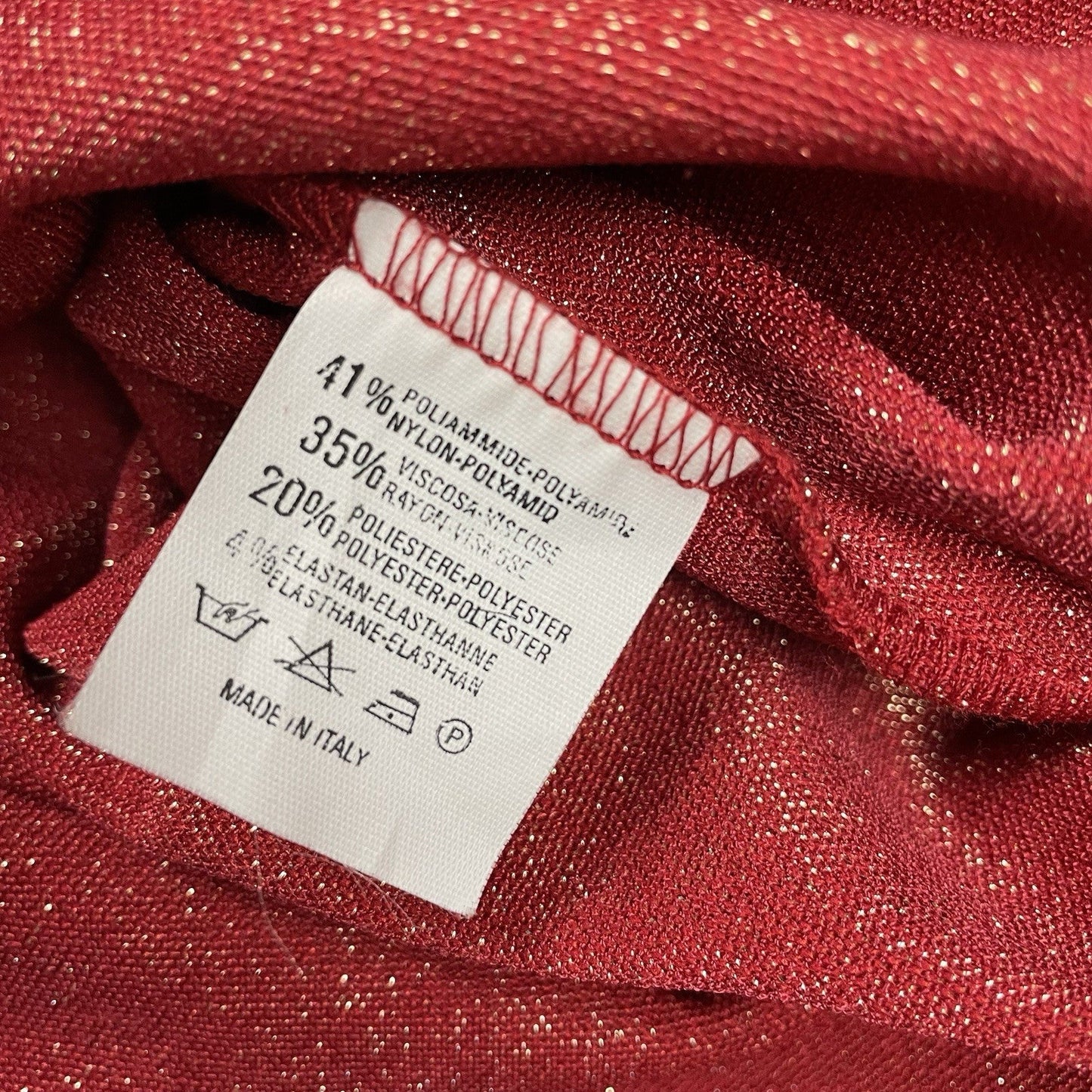 Vivienne Westwood Lurex Top, Size Medium | O/S, Red