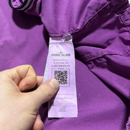 Stone Island Purple Canvas Overshirt