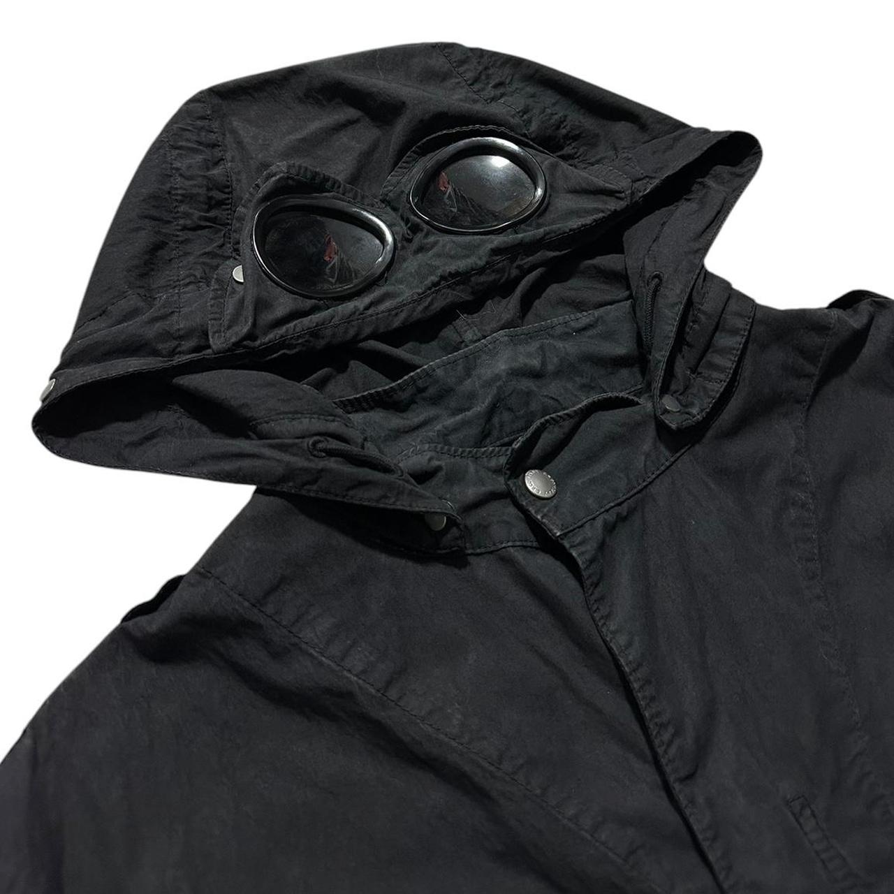 CP Company Black Canvas Goggle Jacket