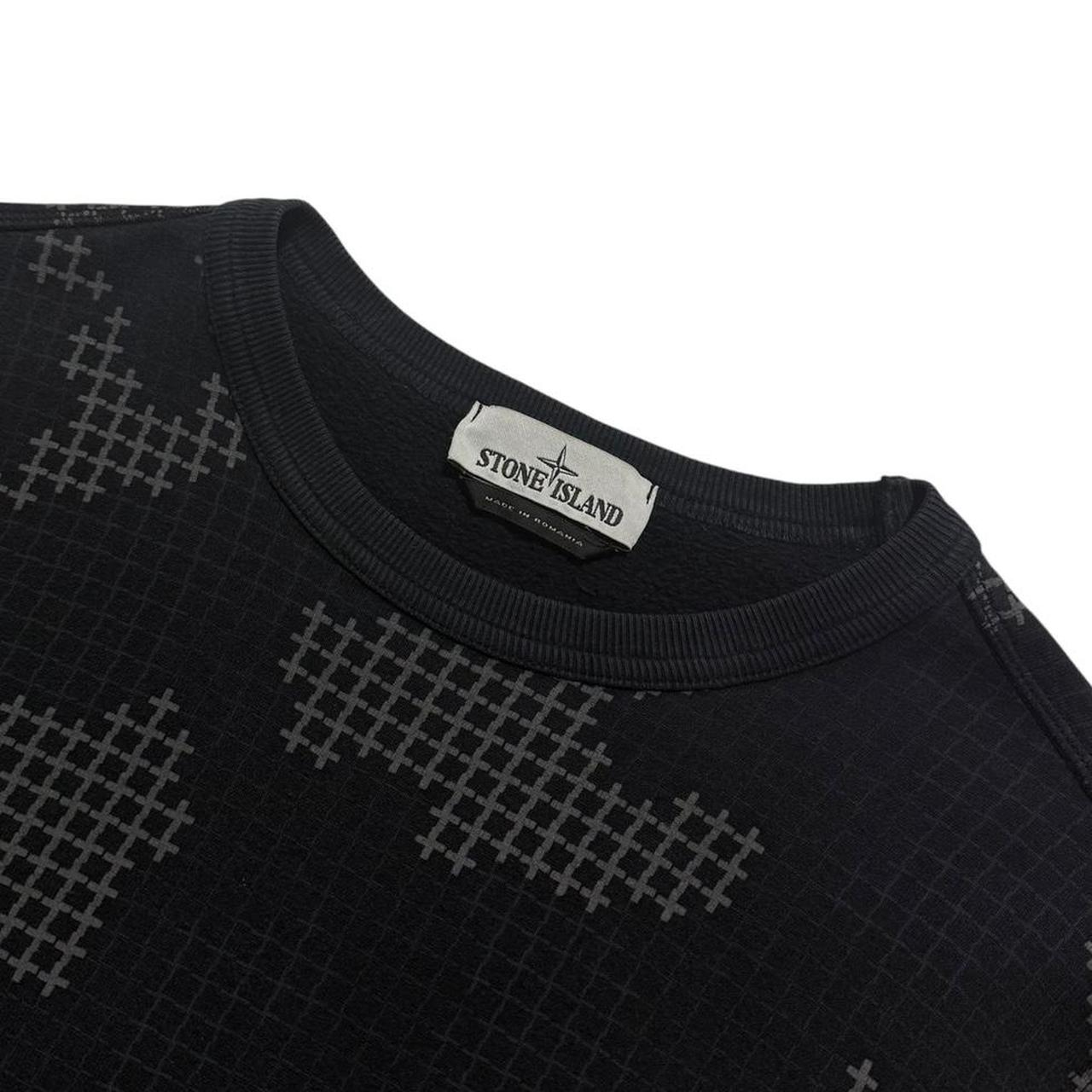 Stone Island Grid Camo Pullover Crewneck