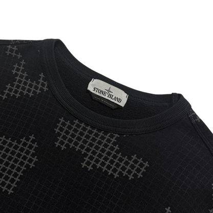 Stone Island Grid Camo Pullover Crewneck