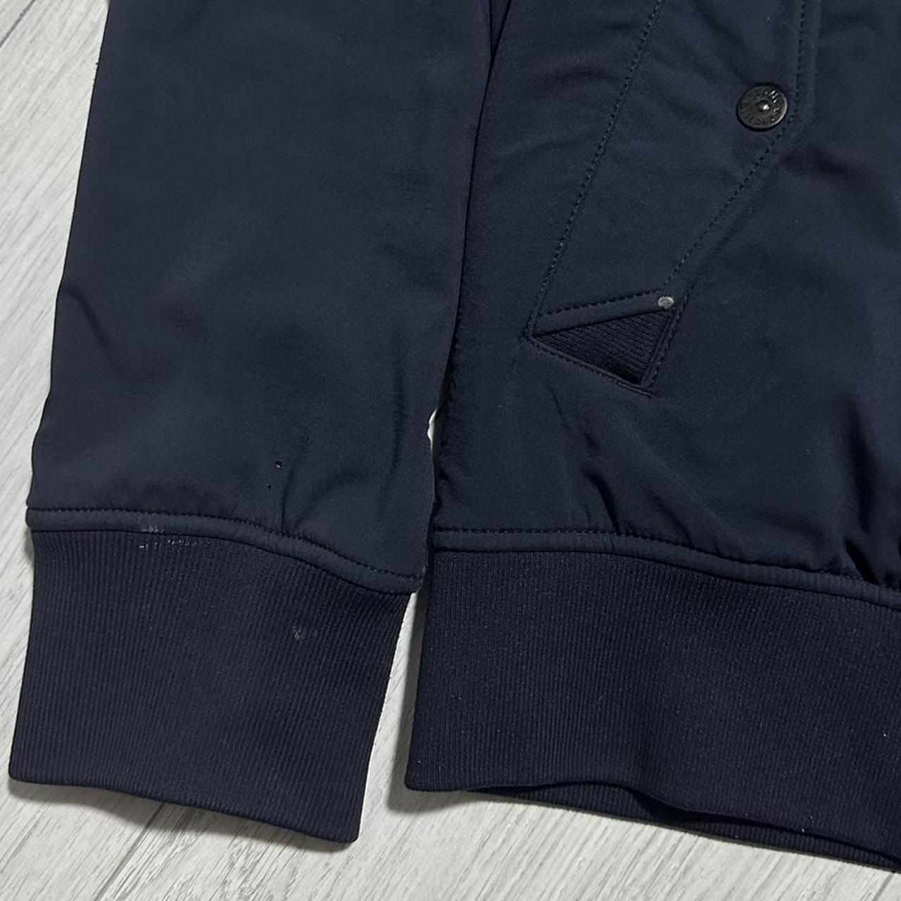 Stone Island Navy Hooded Soft Shell Jacket