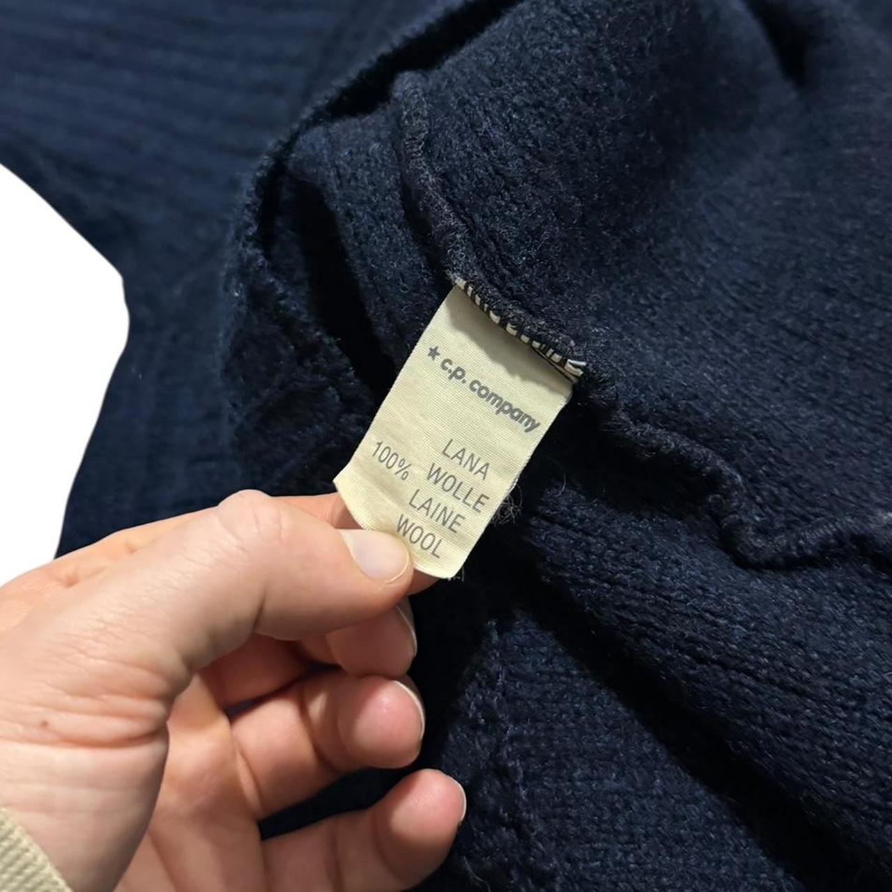 Stone Island Late 80's Heavy Knit Pullover Jumper | Large, Navy