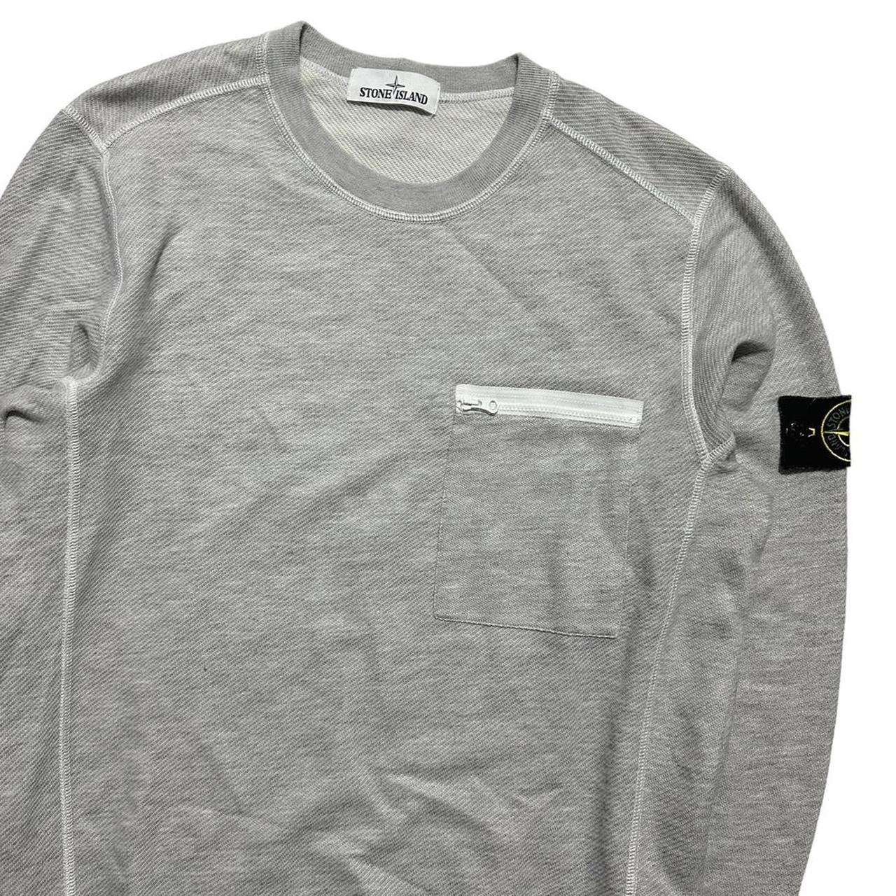 Stone Island Grey Pullover Crewneck