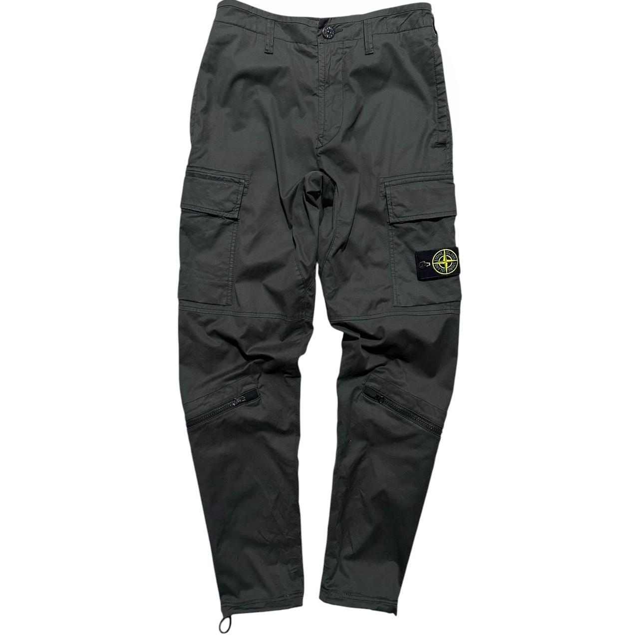 Stone Island Black Cargo Trousers