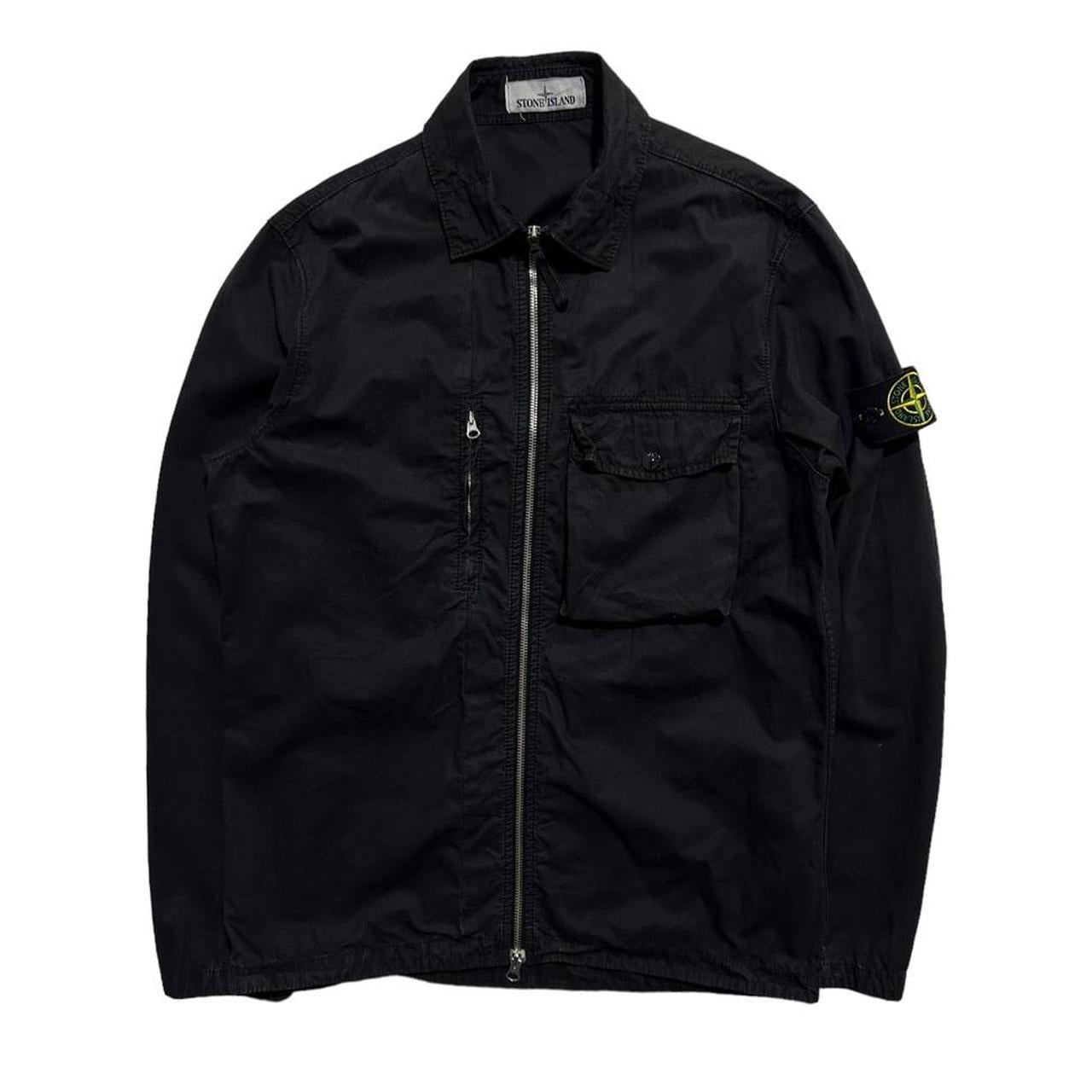 Stone Island black Canvas Overshirt